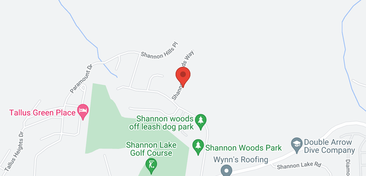 map of 2162 Shannon Woods Way